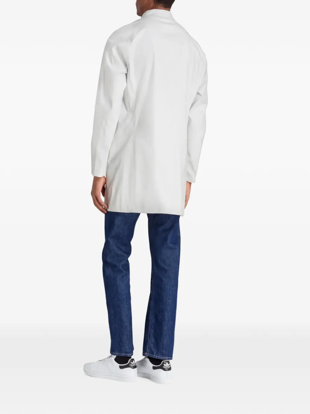 Herno Jas met hoge hals en knoopsluiting Beige