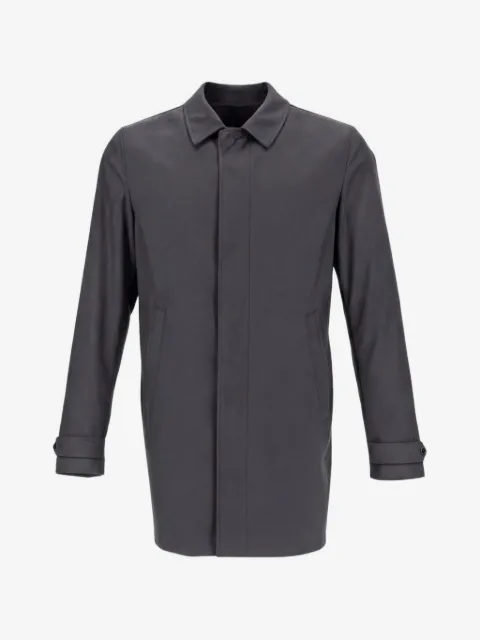 Herno button-cuff wool coat