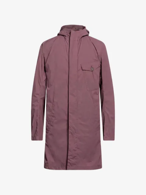 Herno hooded single-breasted coat