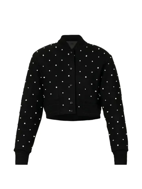 Givenchy chamarra bomber con detalles de perlas
