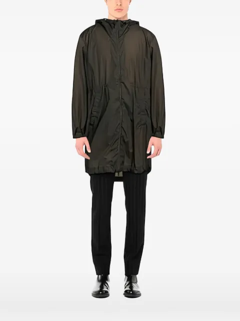 Herno hooded zip-up coat