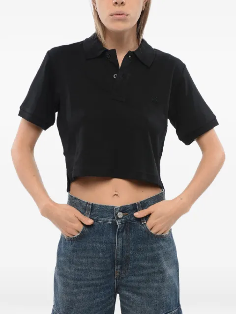 John Richmond Aicardi embroidered cropped polo shirt