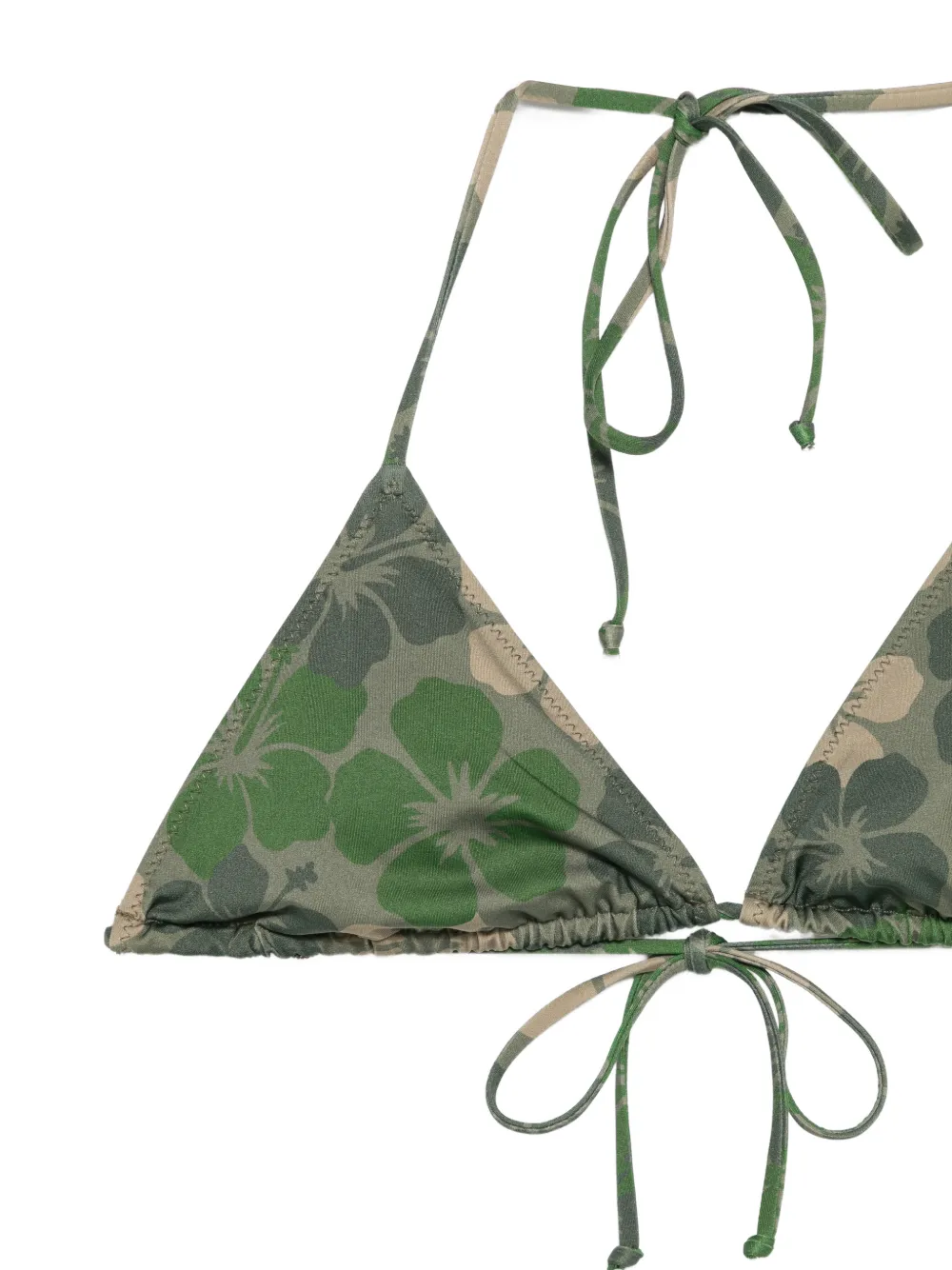  Mc2 Saint Barth Bikini Maleah Con Diseño Triangular - Verde 