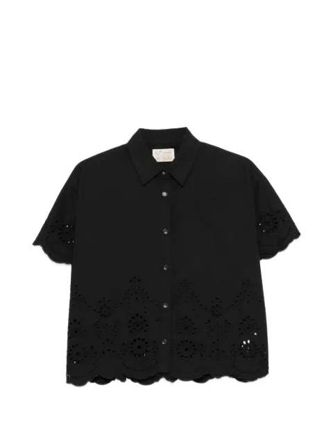 MC2 Saint Barth Clementine broderie-anglaise scalloped shirt