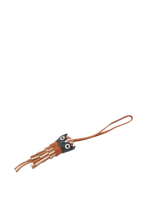 Hermès Pre-Owned Milo nøglering med lammeskind og Swift Chouette Owl-taskevedhæng fra 2025