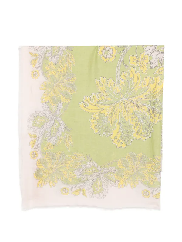 La DoubleJ Foulard 140 Scarf in Green