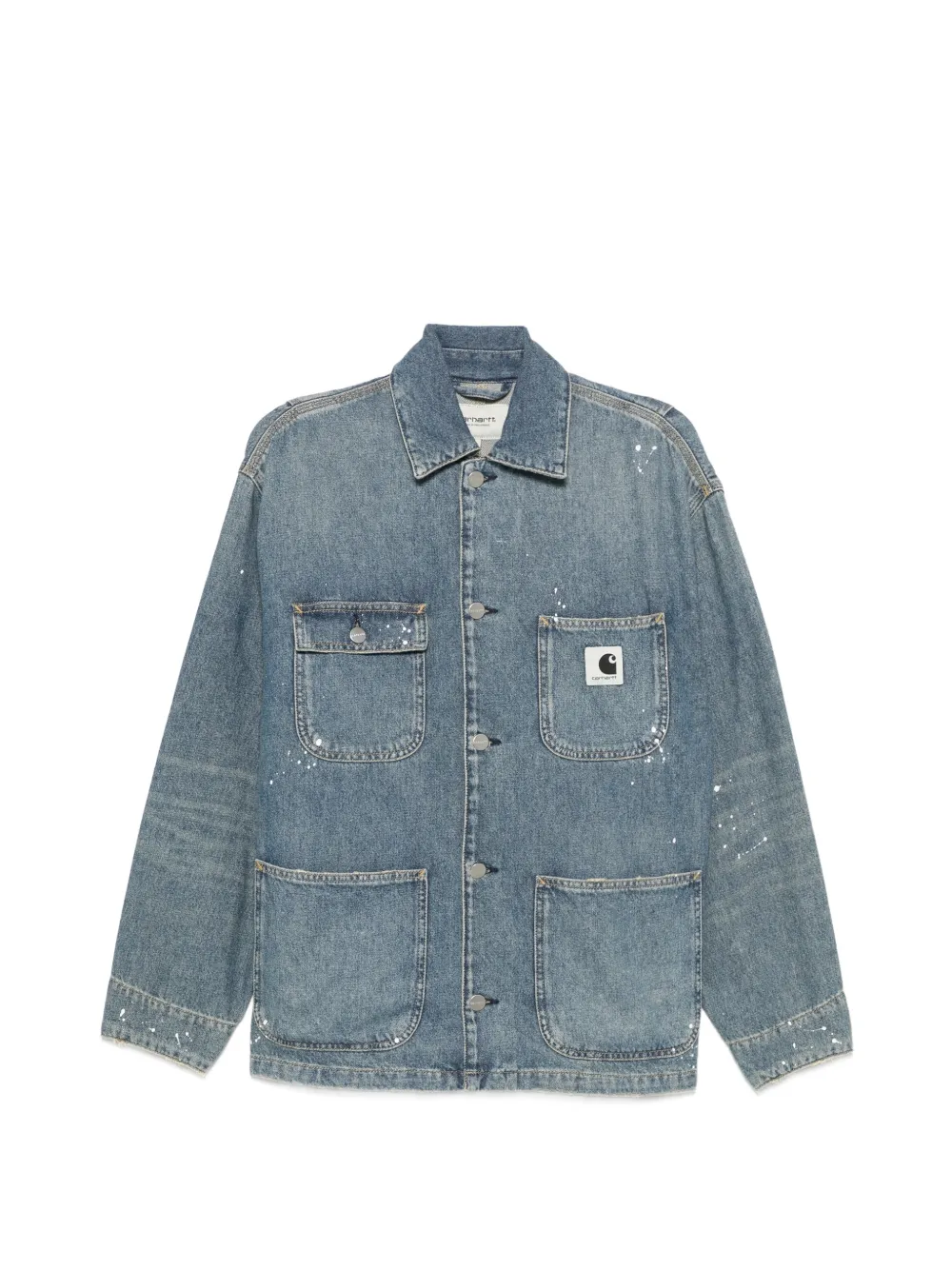 Carhartt WIP logo-patch denim jacket - Blu