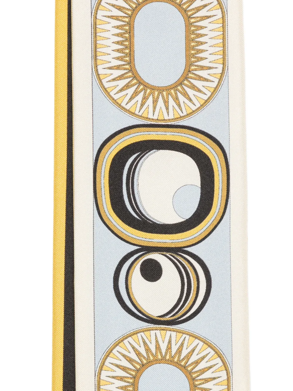 La DoubleJ Sjaal met geometrische print Blauw