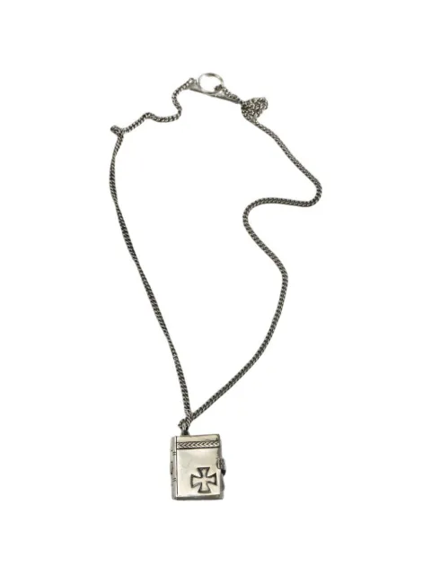 Enfants Riches Déprimés engraved book-pendant necklace