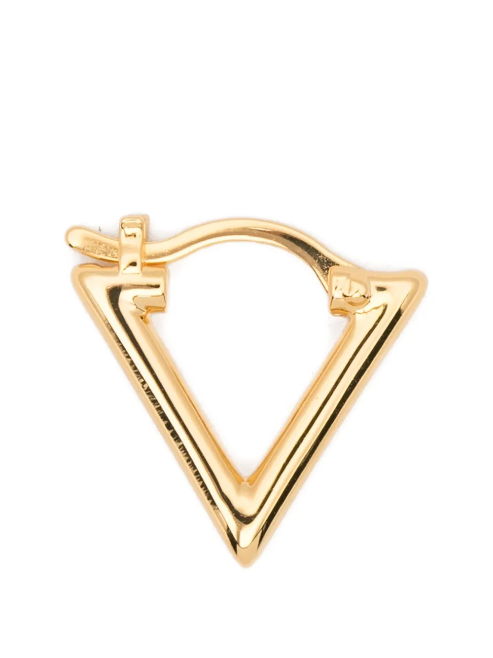 LAG WORLD Mini Lil triangle hoop earrings - Oro