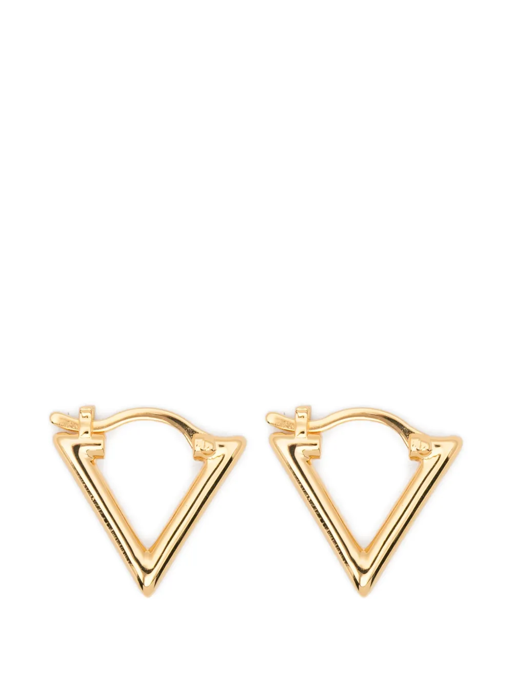 LAG WORLD Mini Lil triangle hoop earrings - Oro
