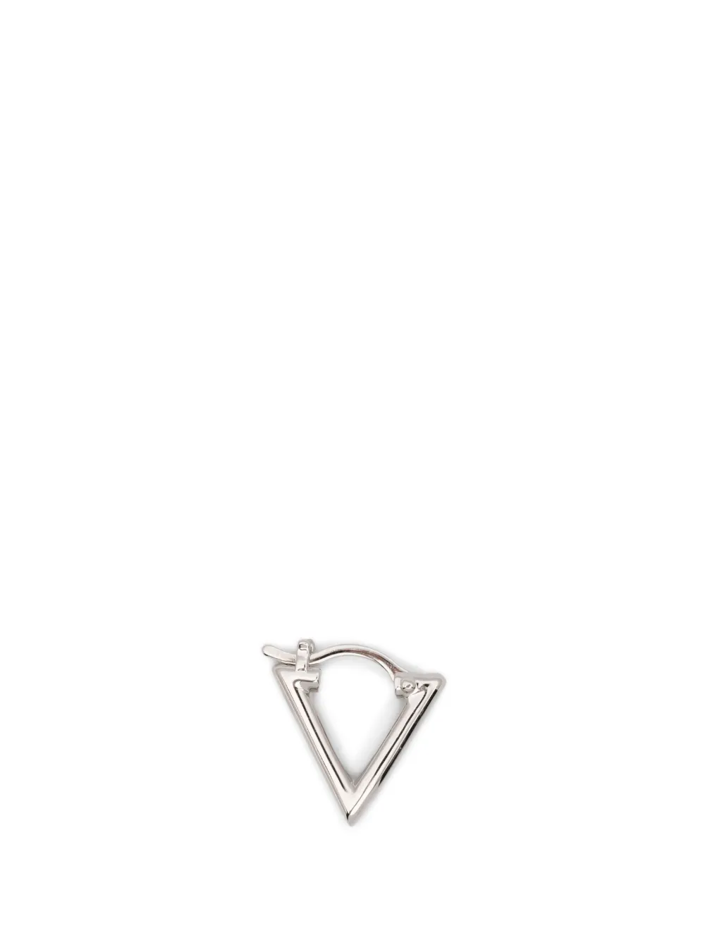 LAG WORLD Mini Lil triangle hoop earrings - Argento
