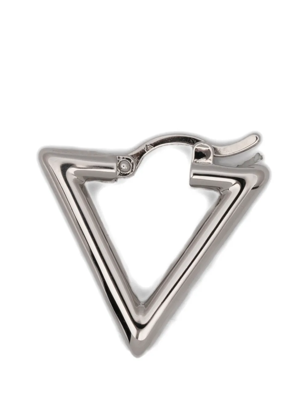 LAG WORLD Lil triangle hoop earrings - Argento