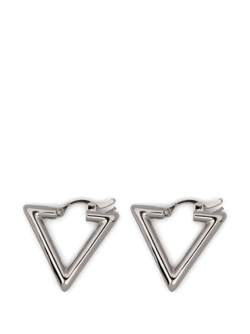 LAG WORLD Lil triangle hoop earrings - Argento