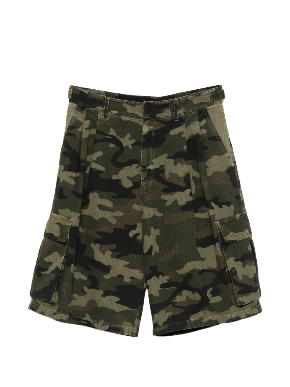 Patrizia Pepe camouflage-print cargo shorts - Verde