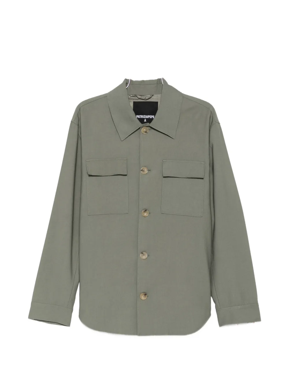 Patrizia Pepe chest-pocket button-up jacket - Verde