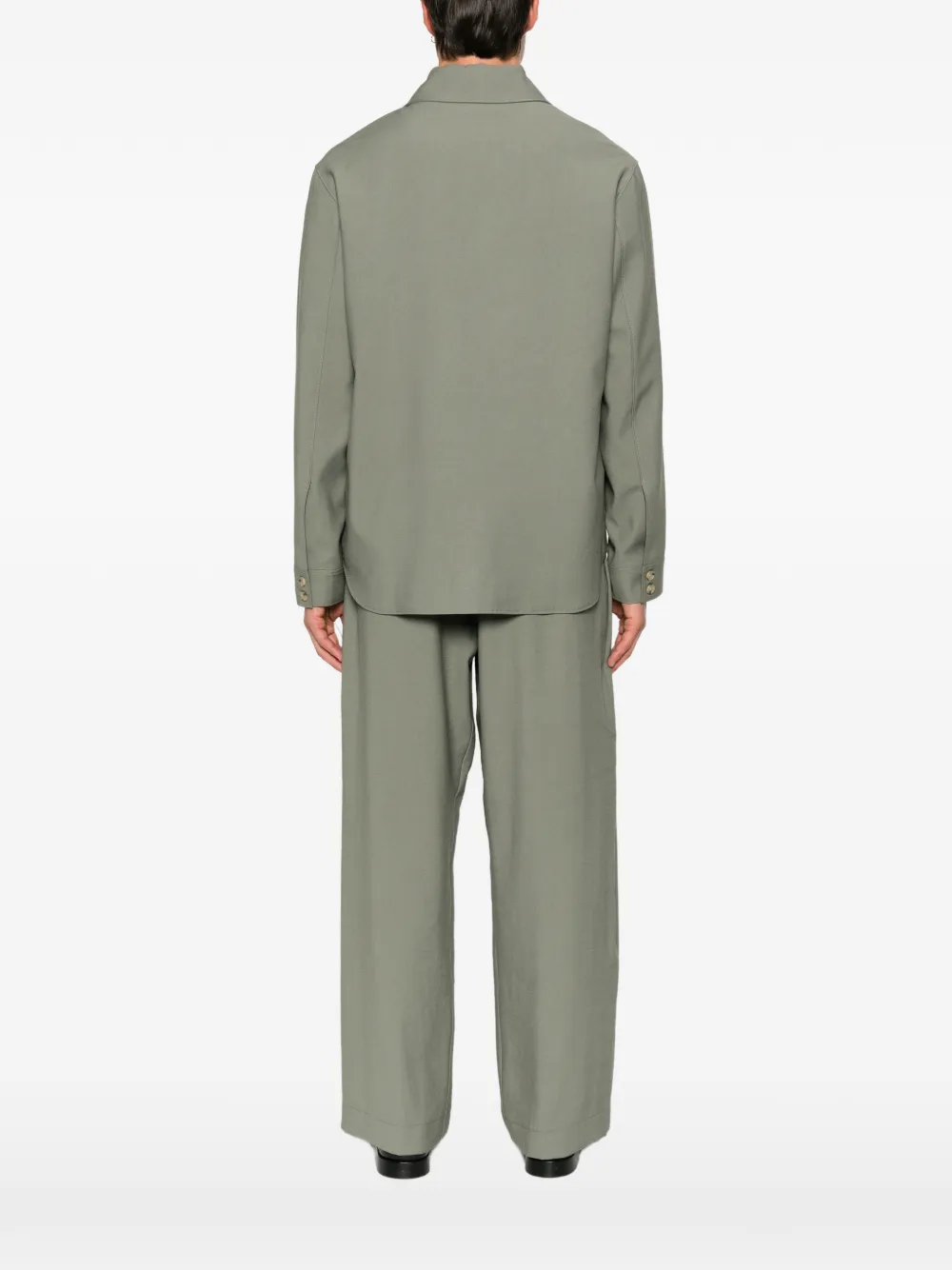 Patrizia Pepe Button-up jack met borstzak Groen