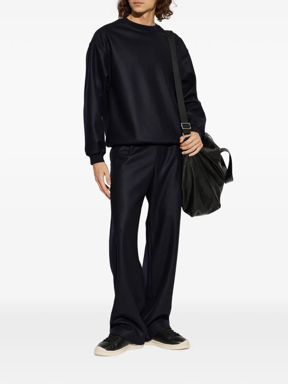 Jil Sander Wollen plooibroek Blauw