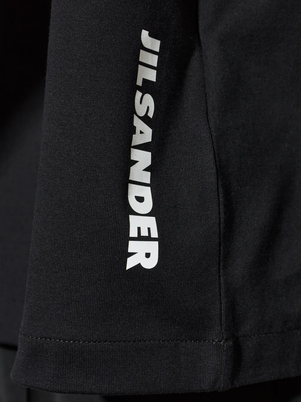 Jil Sander Katoenen T-shirt met ronde hals Zwart