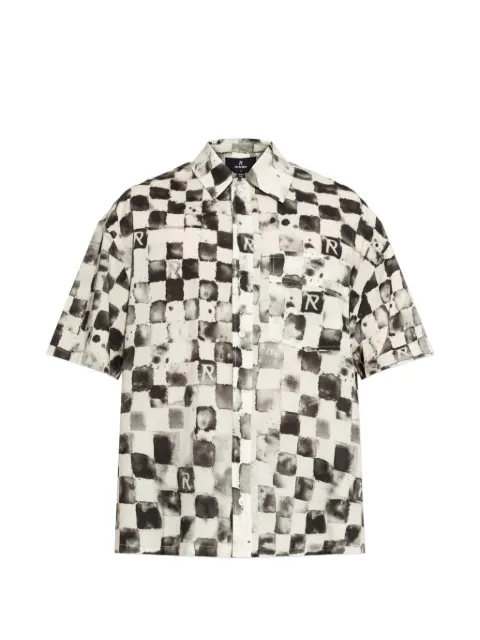 Represent checkerboard-print short-sleeve shirt