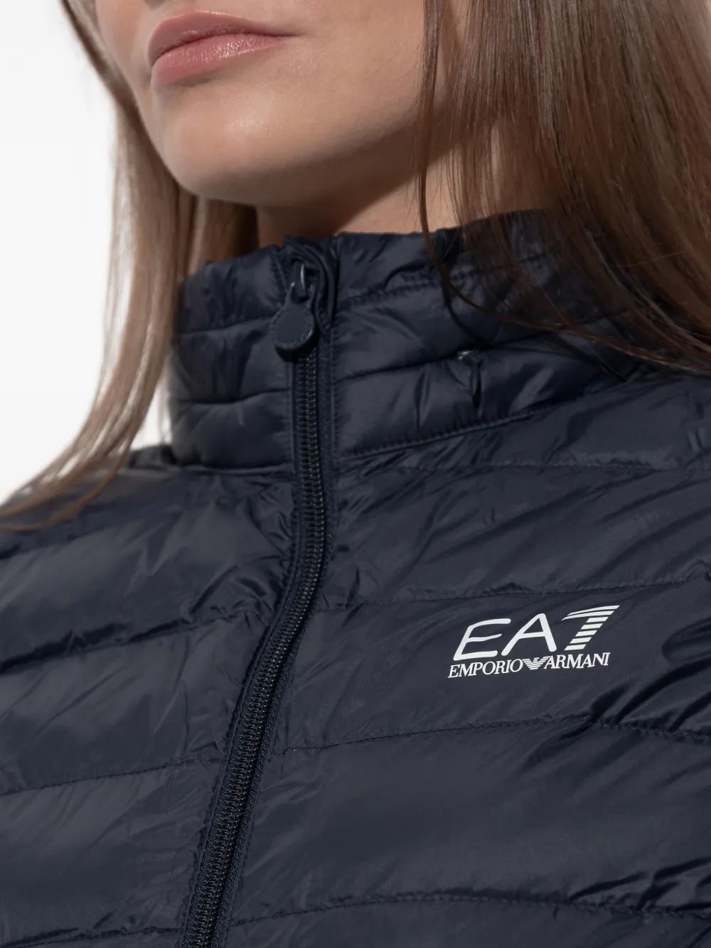 Ea7 Emporio Armani Bodywarmer met logoprint Blauw