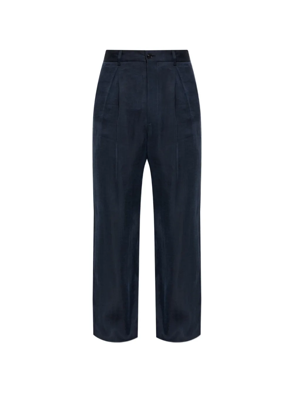 Giorgio Armani pleated wide-leg trousers - Blu