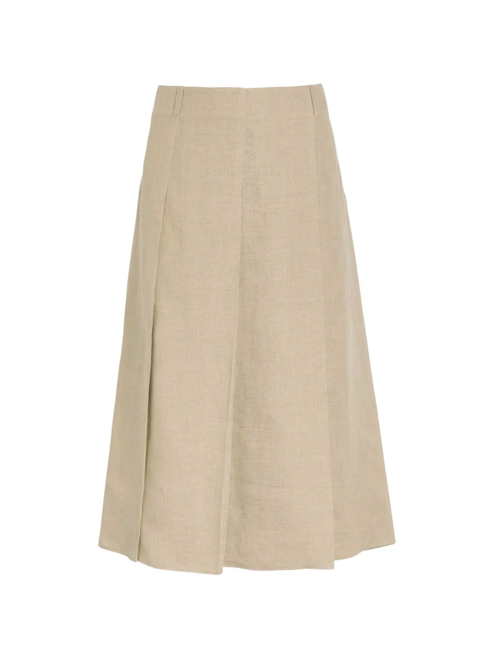Tod's pleated A-line midi skirt - Toni neutri