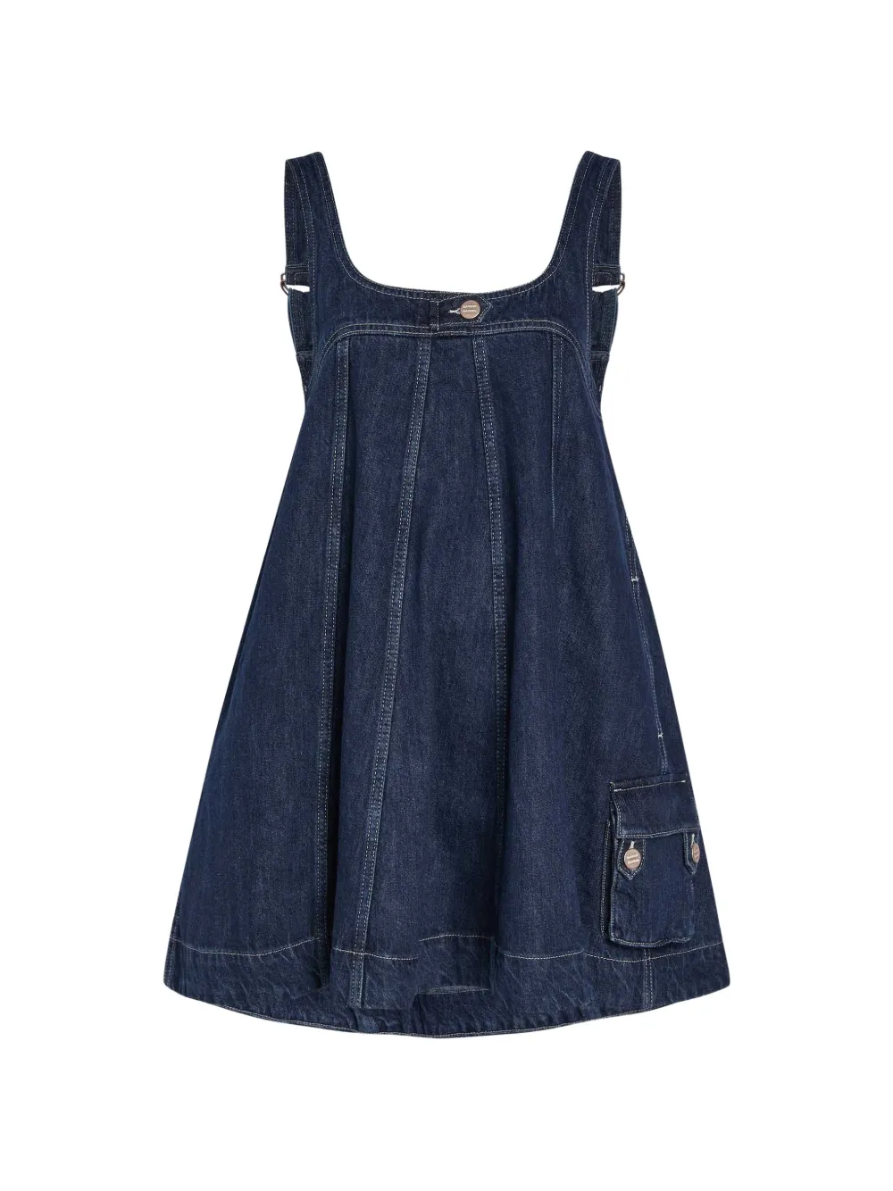 DAMSON MADDER Immy pleated mini dress - Blu