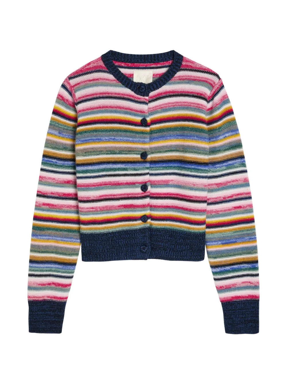 Suzie Kondi Kandria marled striped cardigan - Rosa