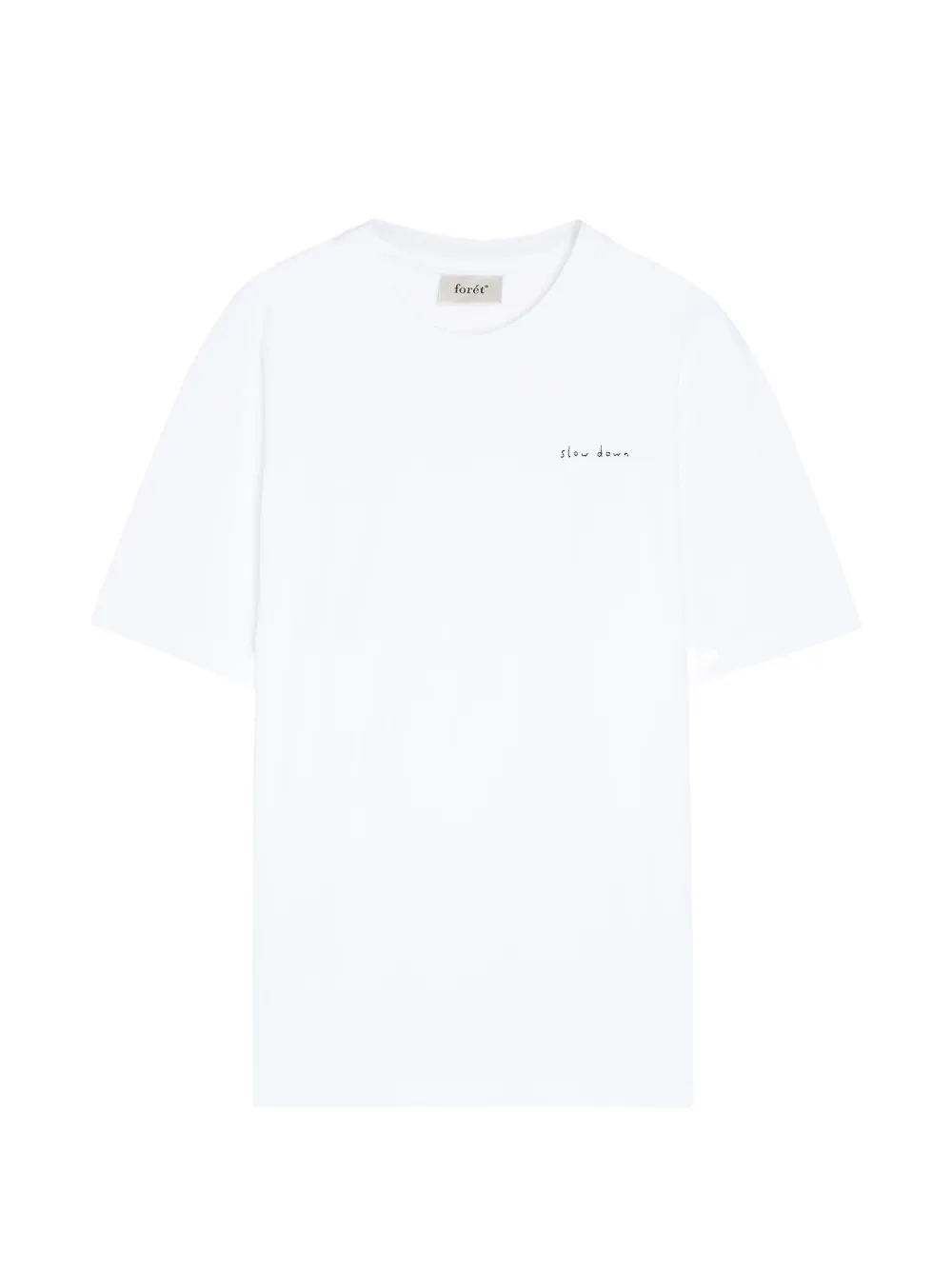 Foret embroidered-logo T-shirt - Bianco