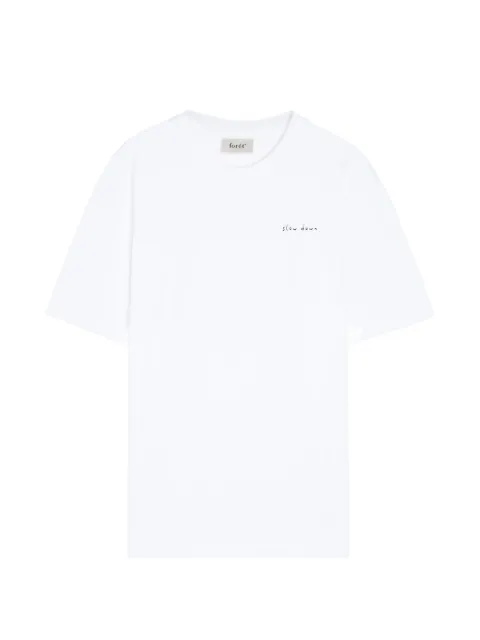 Foret embroidered-logo T-shirt