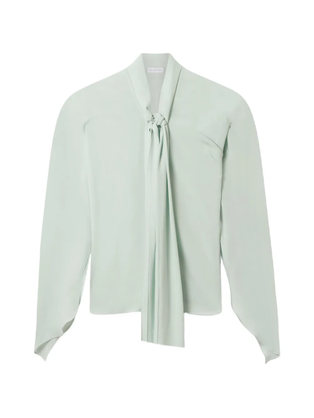 Stella McCartney blouse à mancherons et nœud - Vert