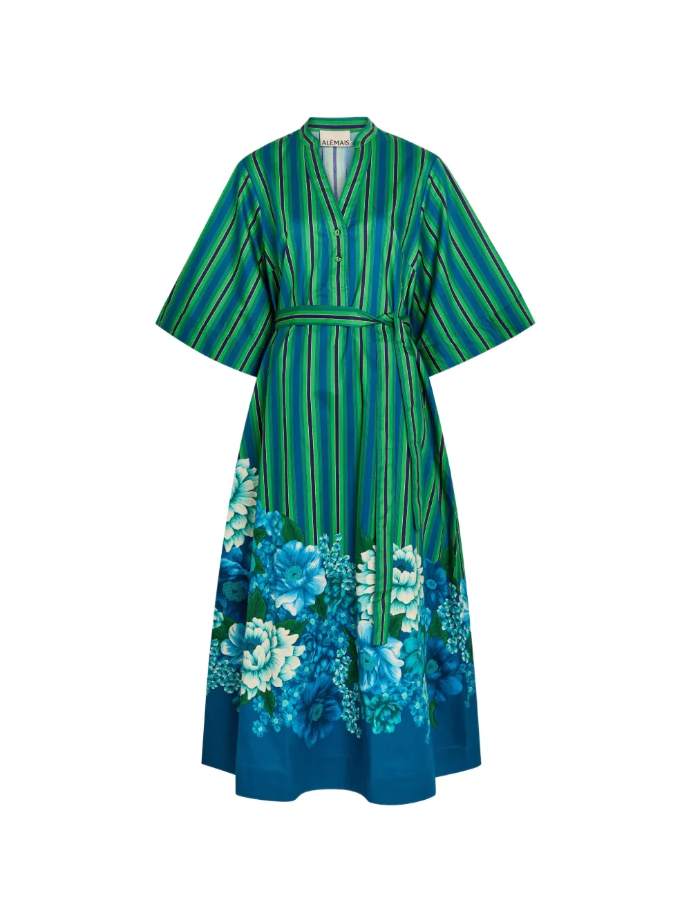ALEMAIS Margo Tunic striped midi dress - Blau