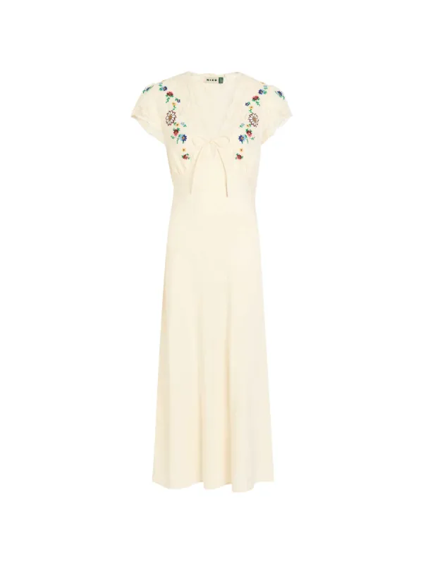 rixo white lace dress Laoise Dress in Ivory Pearl