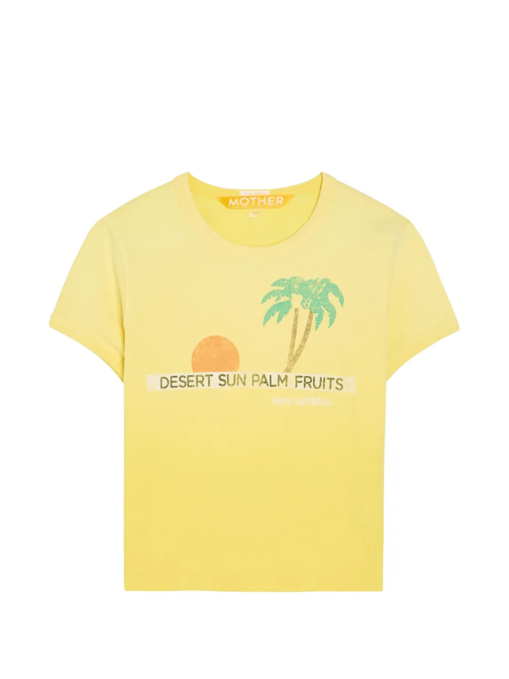 MOTHER Itty Bitty Ringer graphic-print T-shirt - Giallo