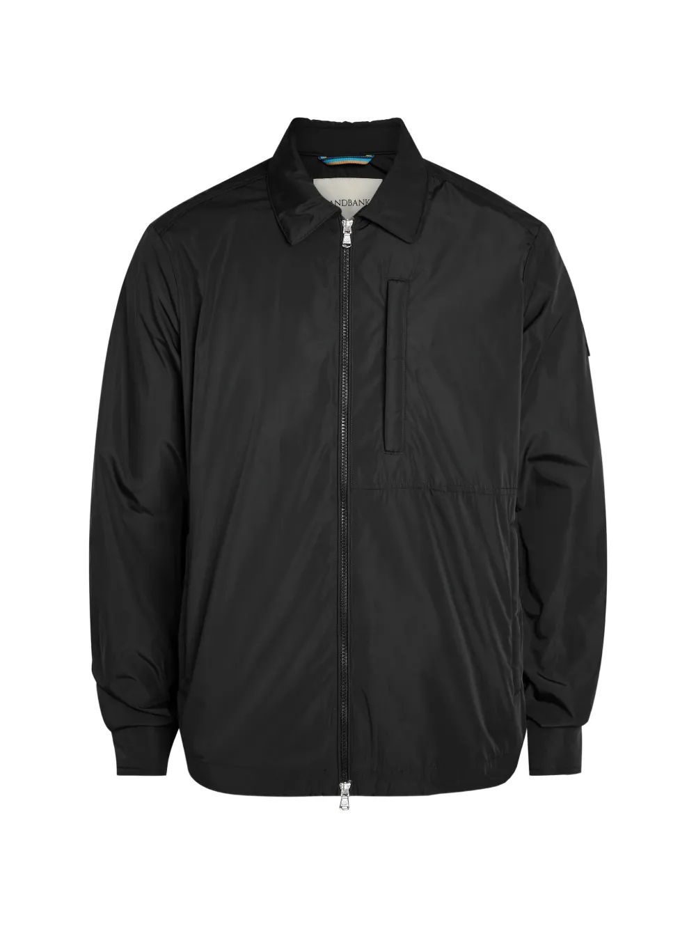 SANDBANKS zip-up shirt jacket - Nero