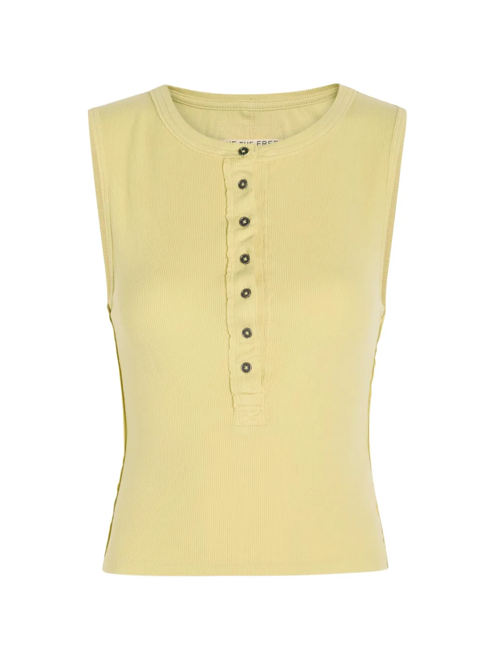 Free People Jamie Henley ribbed-knit top - Giallo