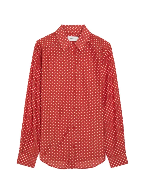Matteau polka-dot long-sleeve shirt