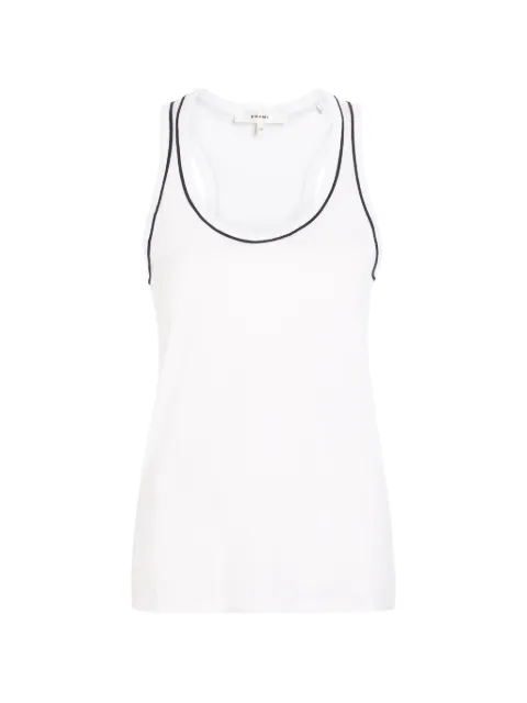 FRAME The ringer contrast-trim racerback tank top