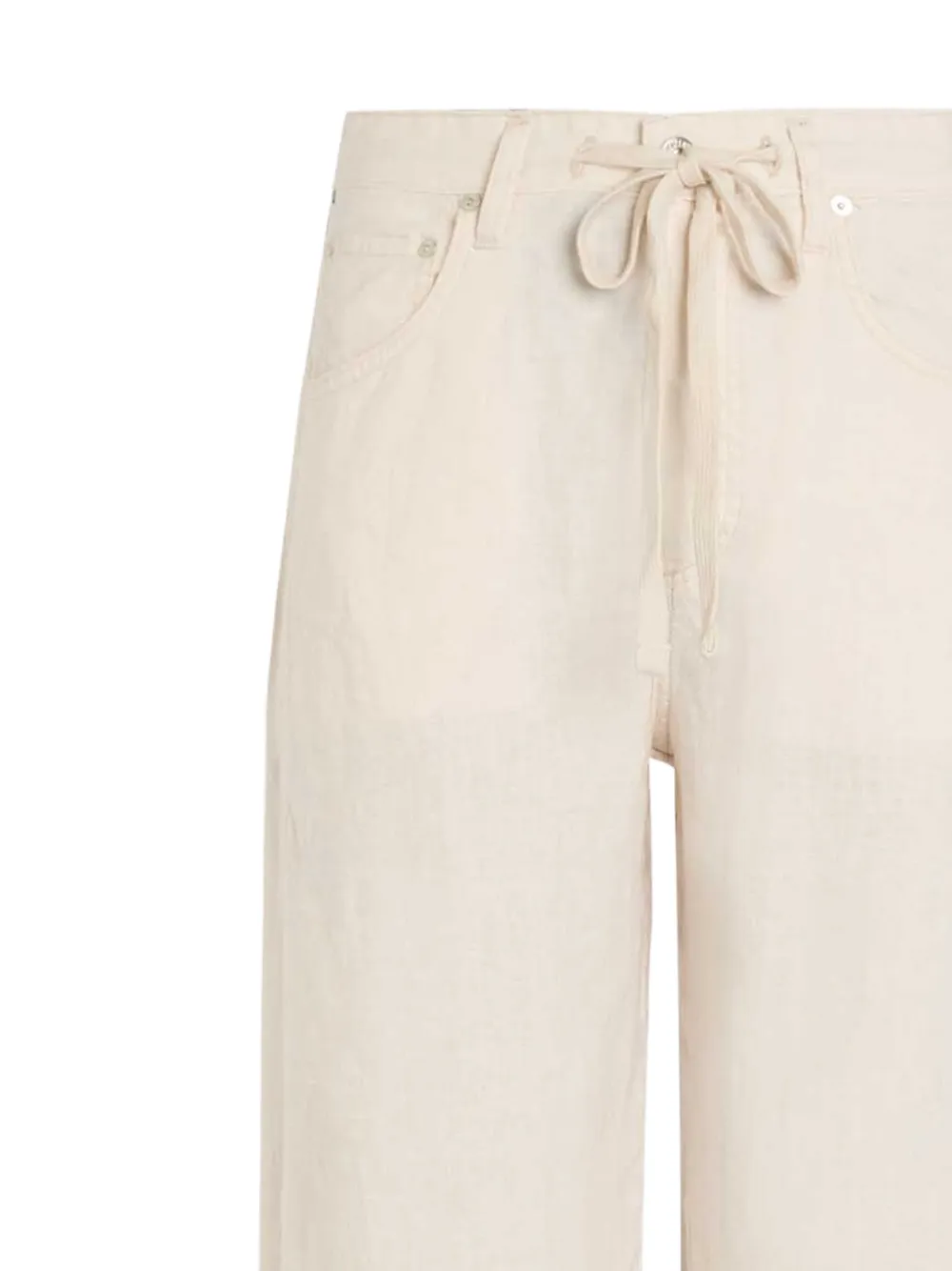Citizens of Humanity Broek met trekkoordtaille en wijde pijpen Beige