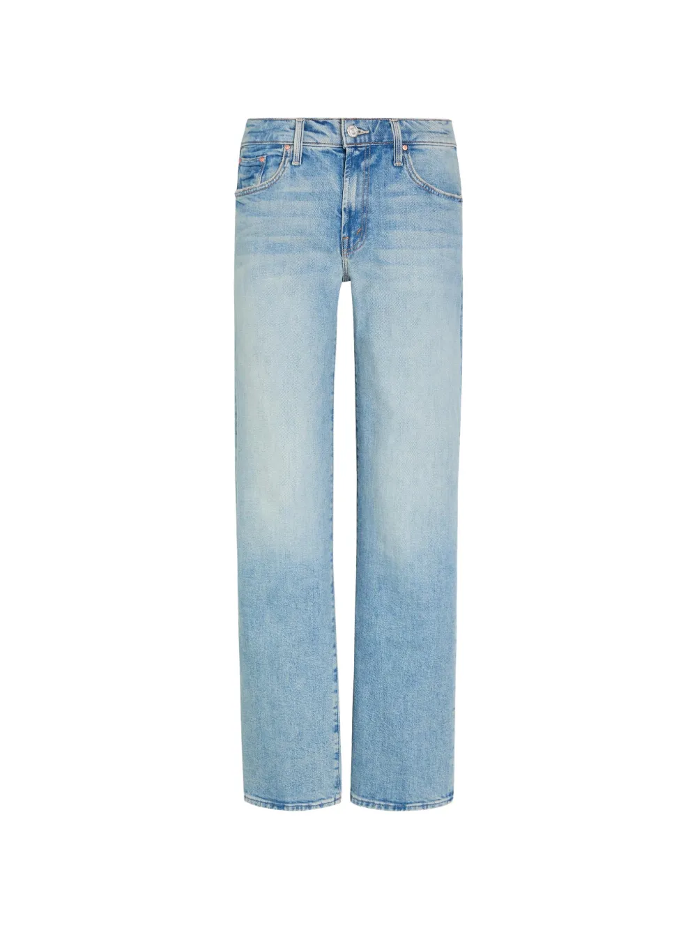MOTHER Rambler Skimp faded straight-leg jeans - Blu