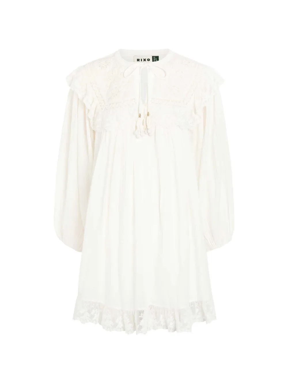 Rixo Inez cotton mini dress - Bianco