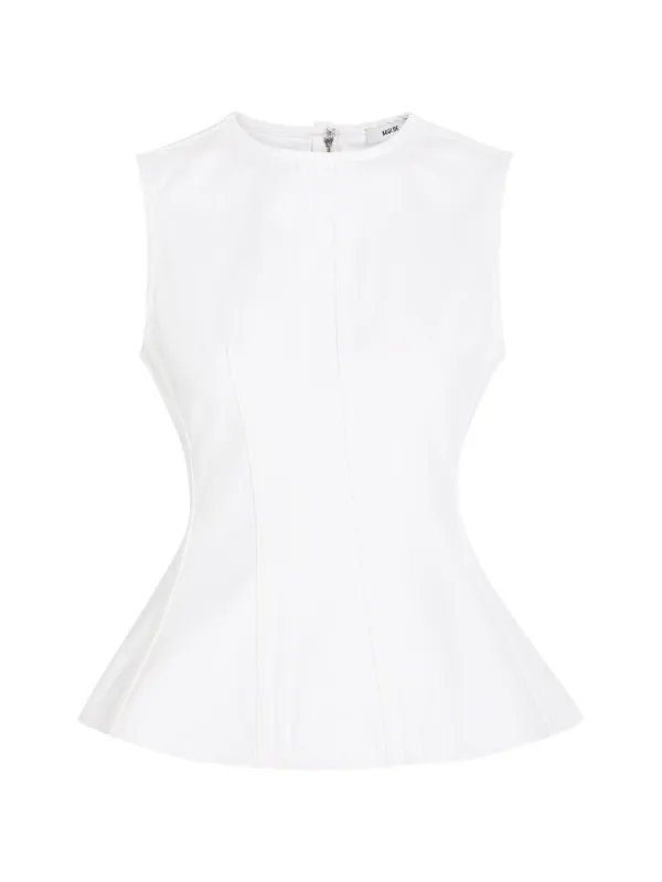 Agolde Corbin Sleeveless Top in White