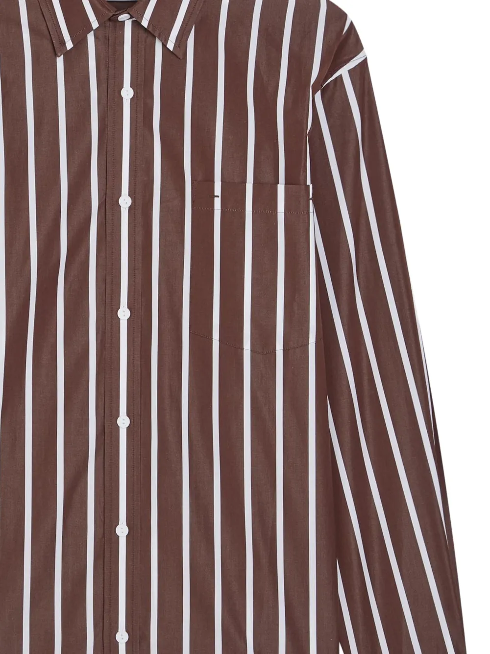  Matteau Camisa A Rayas - Marrón 