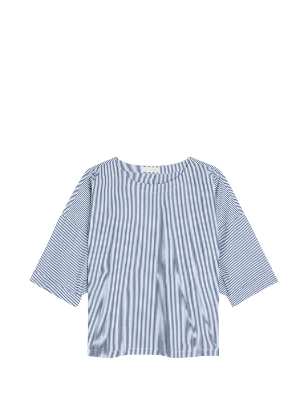 Suzie Kondi Saria striped short-sleeve top - Blu