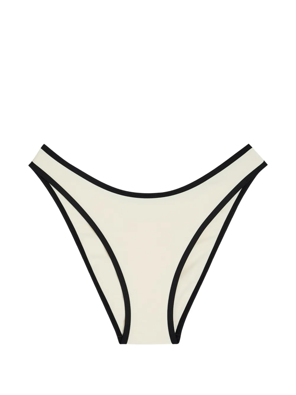 SOLAQUA 90's contrast-trim bikini bottoms - Nude