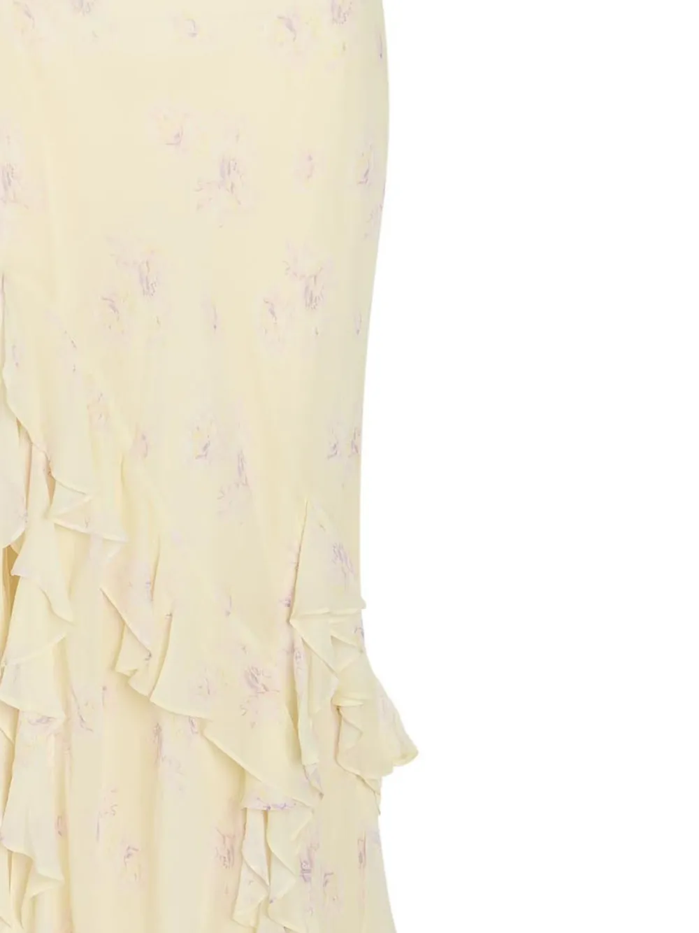 Loveshackfancy Vestido Largo Con Estampado Floral - Amarillo 
