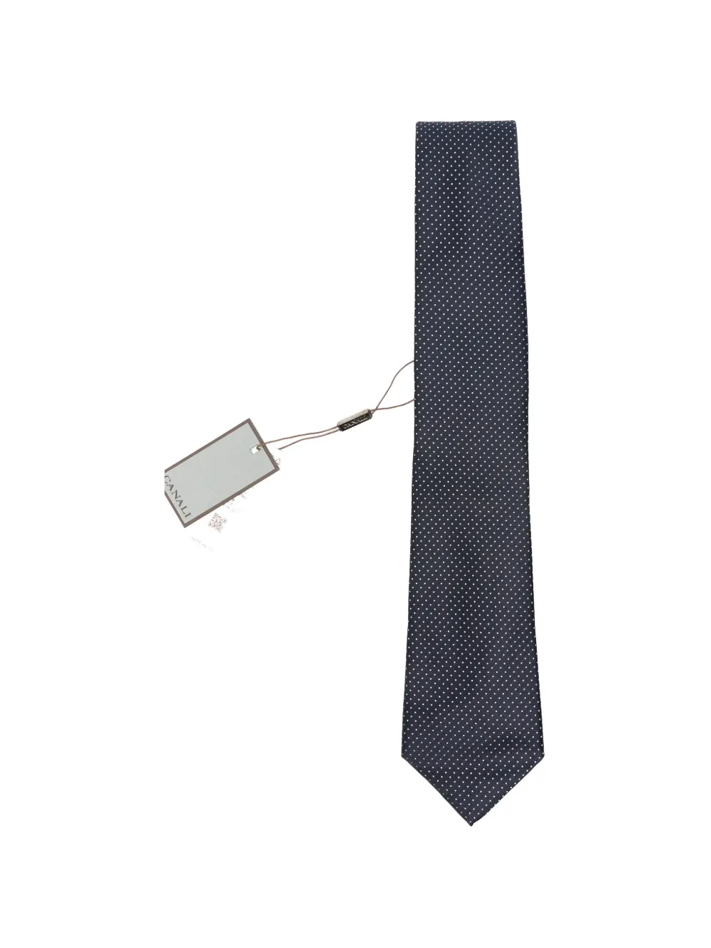 Canali polka-dot twill tie - Blu