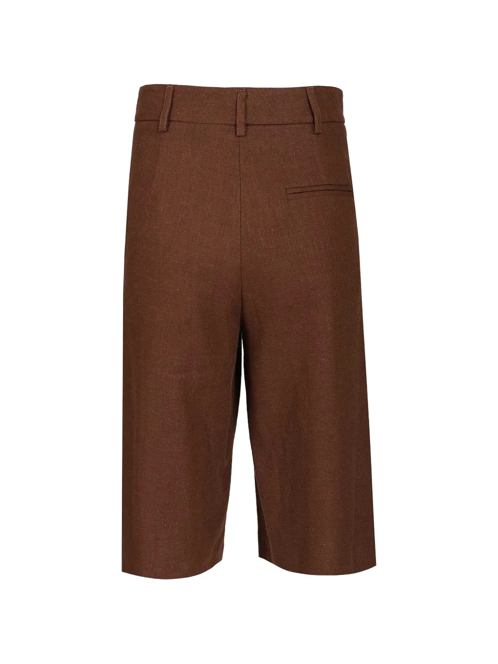 Al Duca D Aosta 1902 Geplooide shorts Bruin