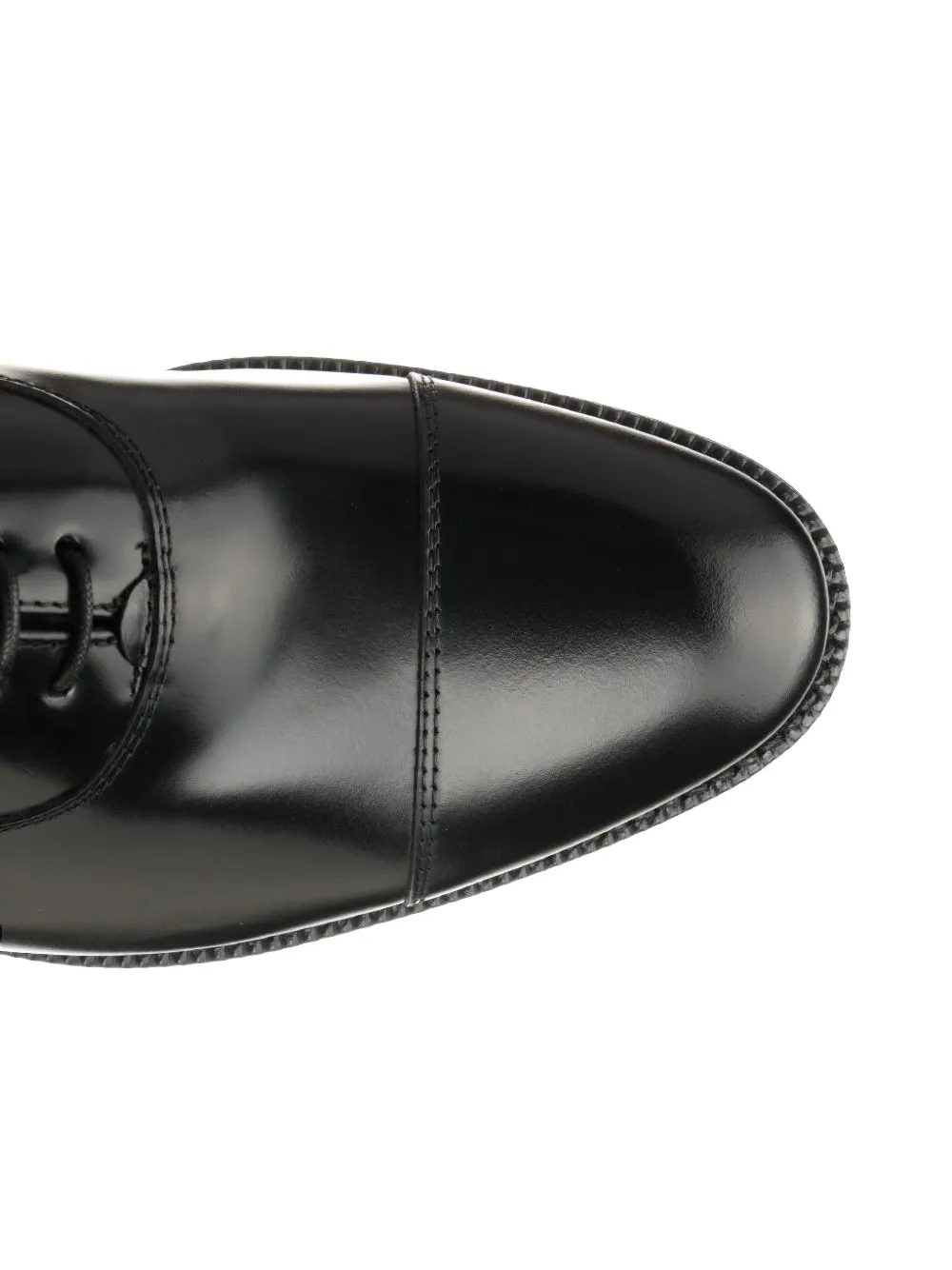 Al Duca D Aosta 1902 brushed Oxford shoes Zwart